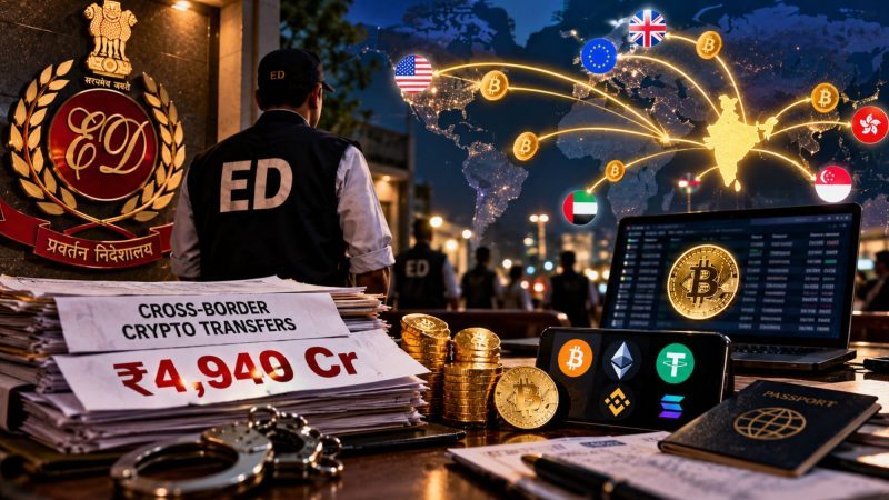 ED Probes ₹4,940 Crore in Alleged Unauthorised Cross-Border Crypto Transfers