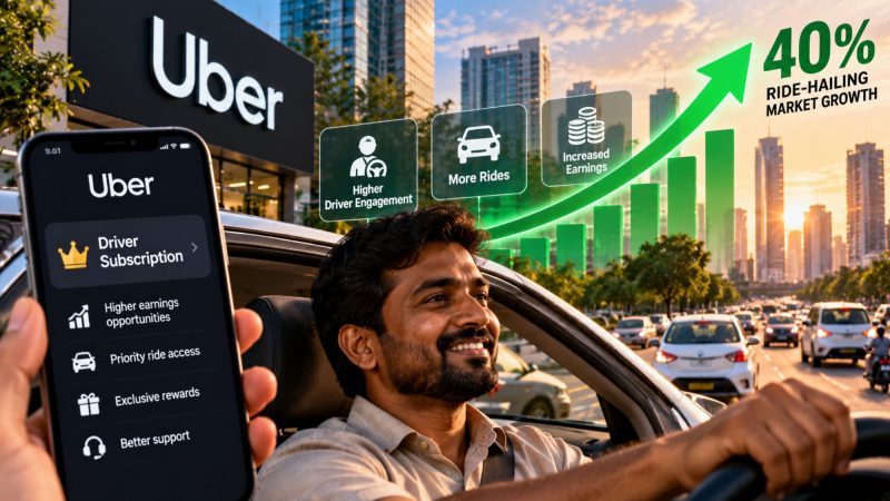 Uber Says Subscription Model Is Boosting Driver Engagement as India’s Ride-Hailing Market Grows 40%