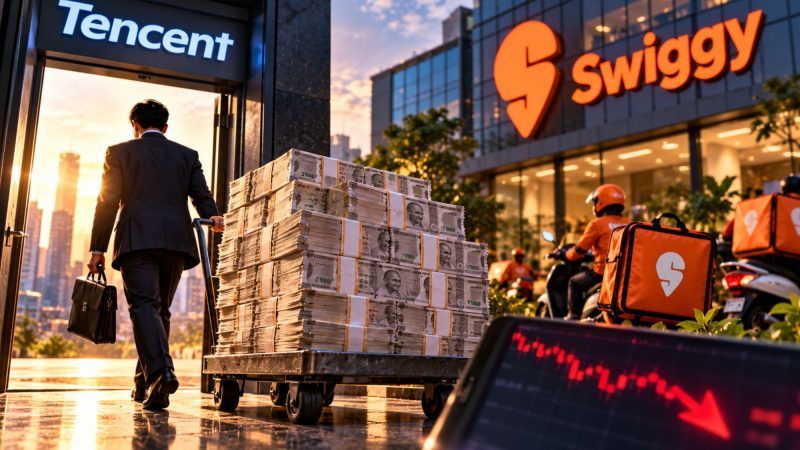 Tencent Exits Swiggy in ₹982 Crore Block Deal