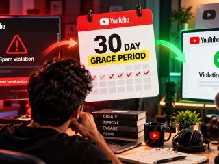 YouTube Tests 30-Day Grace Period for Creators to Fix Spam Violations and Avoid Channel Termination