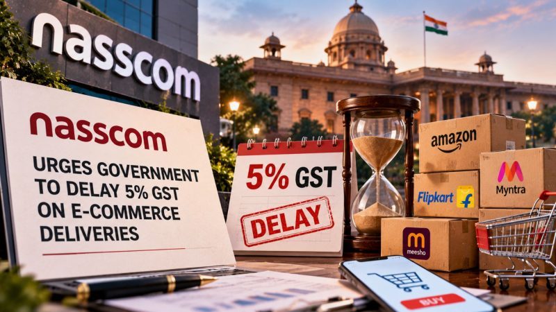 Nasscom Urges Government to Delay 5% GST on E-Commerce Deliveries Until January 2027