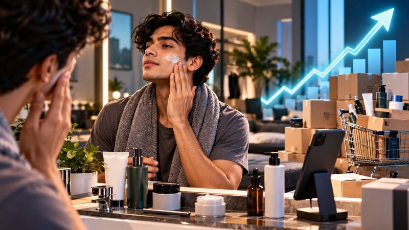 Men’s Skincare Orders Jump 78% as Gen Z Reshapes India’s Beauty Market