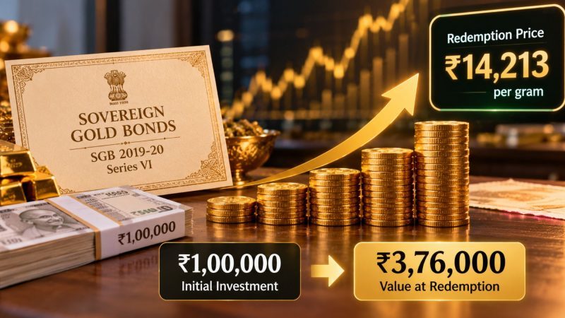SGB 2019-20 Series VI Redemption Price Set at ₹14,213: ₹1 Lakh Investment Grows to Around ₹3.76 Lakh
