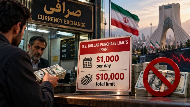 Iran Caps US Dollar Purchases at $1,000 a Day and $10,000 in Total