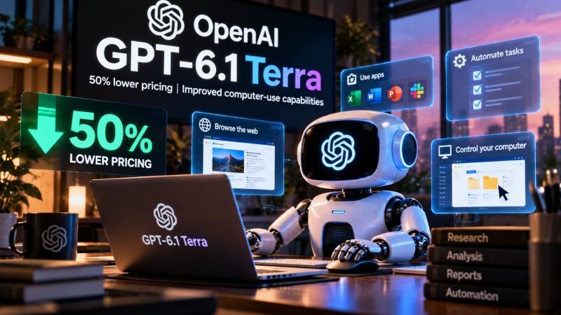 OpenAI Launches GPT-6.1 Terra With 50% Lower Pricing and Improved Computer-Use Capabilities
