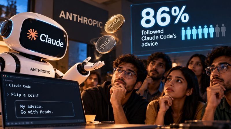 Anthropic Study Finds 86% of Experts Followed Claude Code’s Coin-Flip Advice