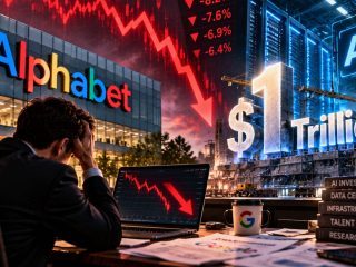 Alphabet Plunges by Record as AI Commitments Top $1 Trillion