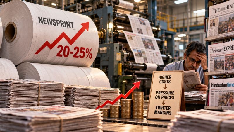 Newsprint Costs Surge 20–25%, Squeezing Newspaper Publishers’ Margins in India
