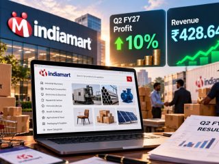 IndiaMART Q2 FY27 Results: Profit Rises Nearly 10% to ₹90.8 Crore, Revenue Reaches ₹428.64 Crore