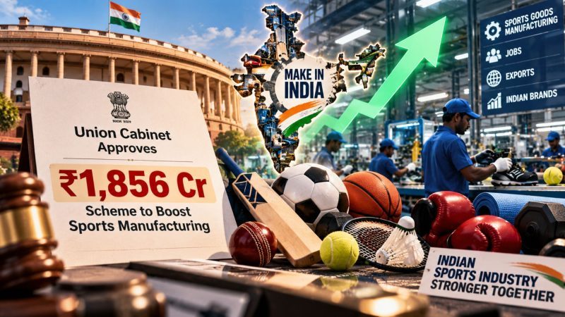 Union Cabinet Approves ₹1,856 Crore Scheme to Boost India’s Sports Manufacturing Industry