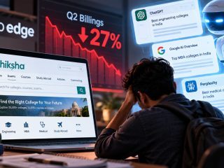 Info Edge’s Shiksha Billings Fall 27% as AI Search Cuts Website Traffic