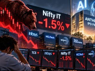 Nifty IT Falls 1.5% as Anthropic IPO Revives AI Trade; TCS and Infosys Lead Losses
