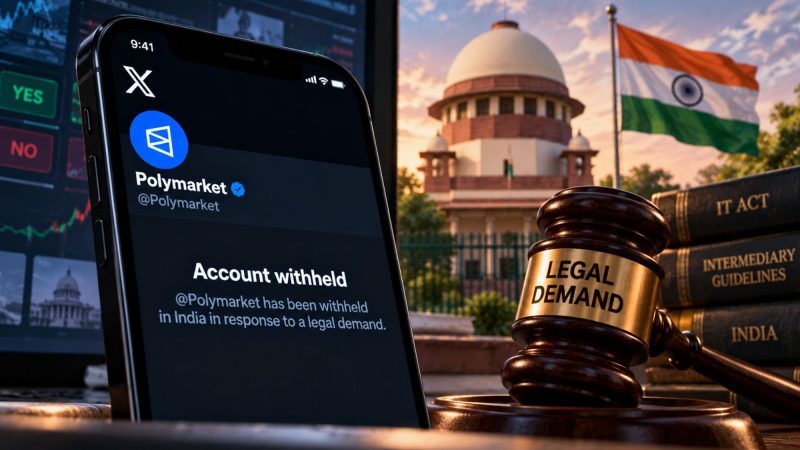 Polymarket’s X Account Withheld in India After Legal Demand