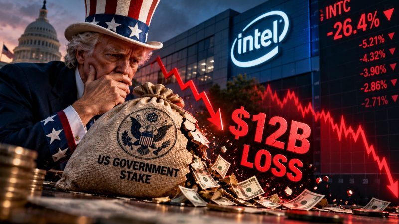 Intel Stock Crash Wipes $12 Billion Off US Government’s Stake