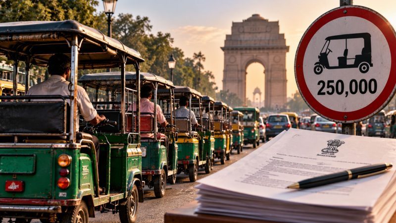 Delhi Government Proposes Cap of 250,000 E-Rickshaws Under Draft Scheme