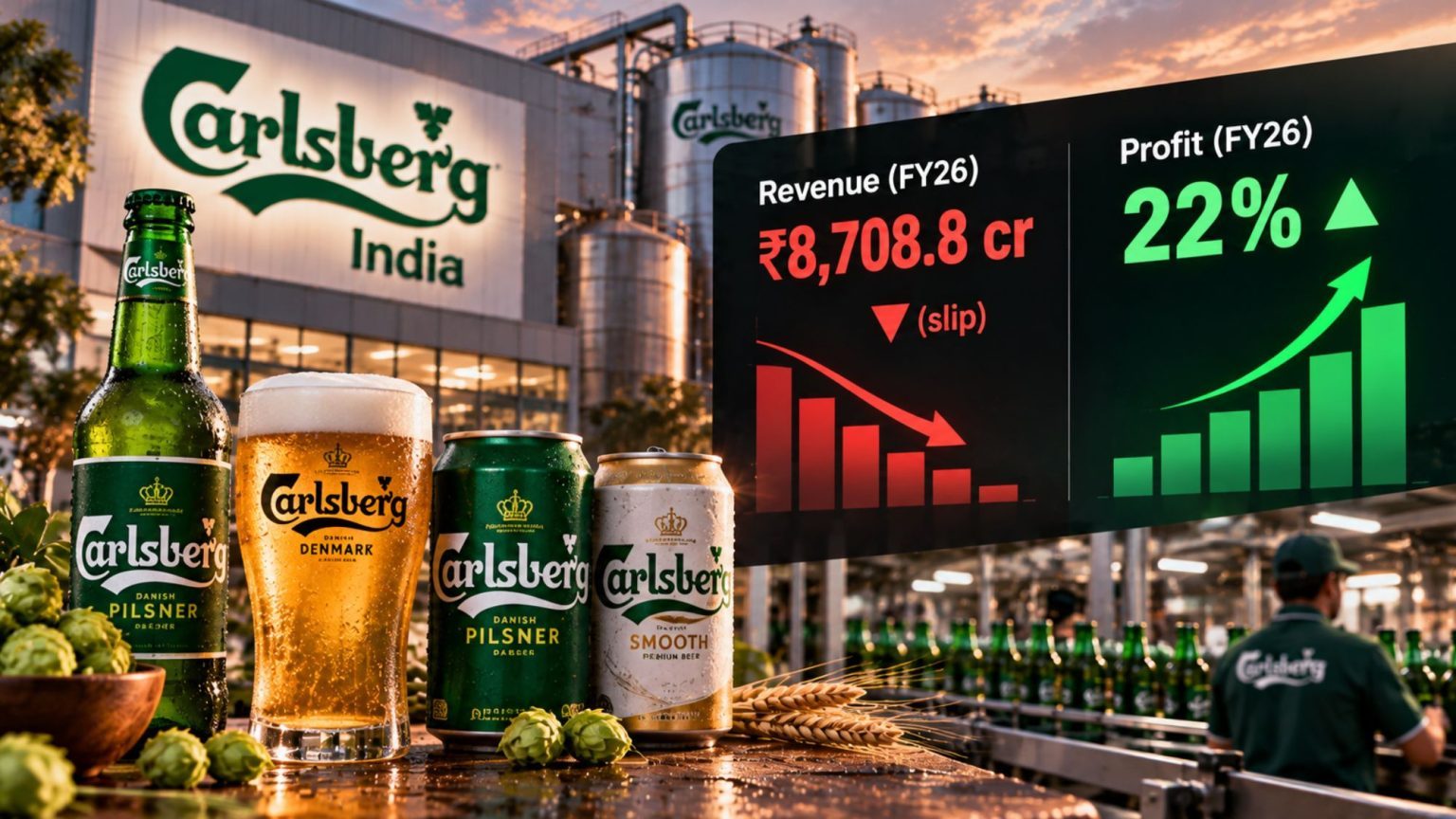 Carlsberg India Revenue Slips to ₹8,708.8 Crore in FY26, While Profit ...