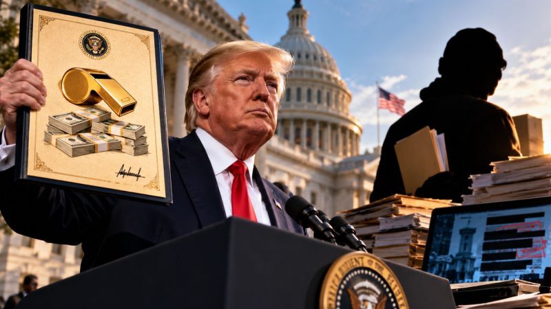 Trump Unveils $25 Million Whistleblower Program, Says He Will Intervene in Reward Disputes