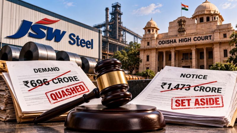 Odisha High Court Quashes ₹696 Crore JSW Steel Demand, Sets Aside ₹1,473 Crore Notice