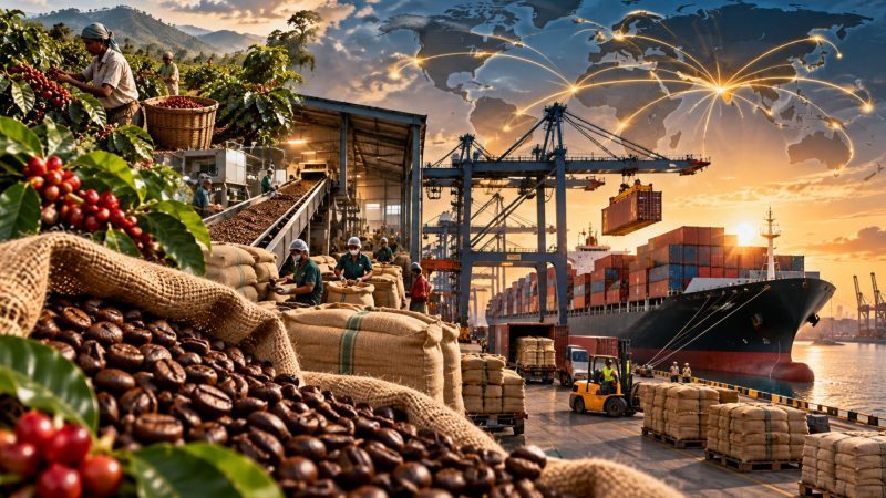 Indian Coffee Exports Surge 25% to 2.42 Lakh Tonnes in H1 FY27