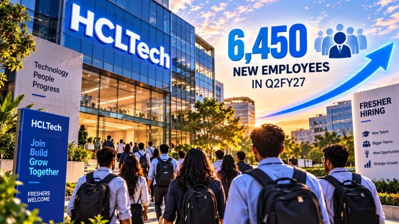 HCLTech Adds 6,450 Employees in Q2 FY27, Steps Up Fresher Hiring