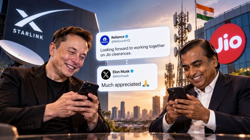 Elon Musk Thanks Reliance as Jio and Starlink Await India Clearances