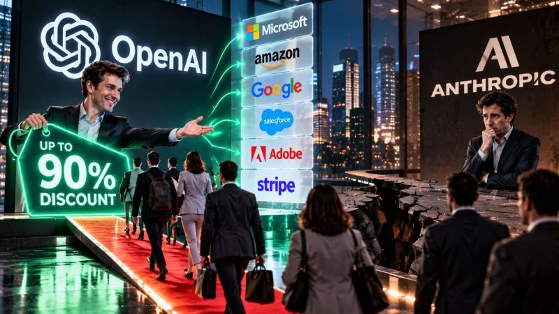 OpenAI Offers Discounts of Up to 90% to Win Anthropic’s Biggest Customers