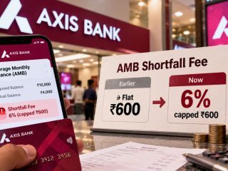 Axis Bank Changes AMB Shortfall Fee to 6%, Caps Charge at ₹600 From December 1