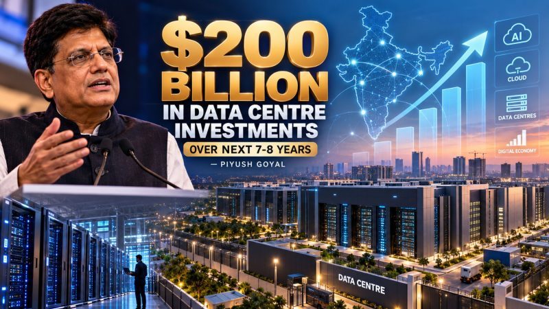 India Could Attract $200 Billion in Data Centre Investments Over 7–8 Years, Says Piyush Goyal