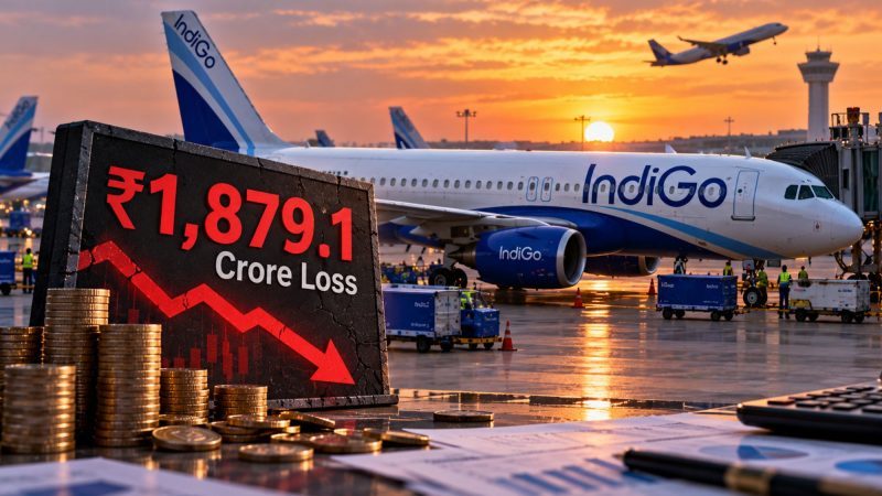 IndiGo Posts ₹1,879.1 Crore Loss in September Quarter as Revenue Rises 26%