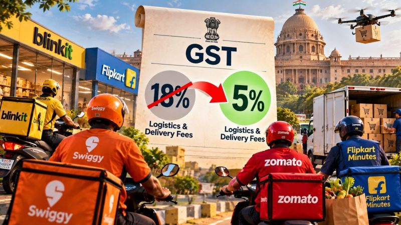 GST Council Proposes 5% GST on E-Commerce Delivery Services