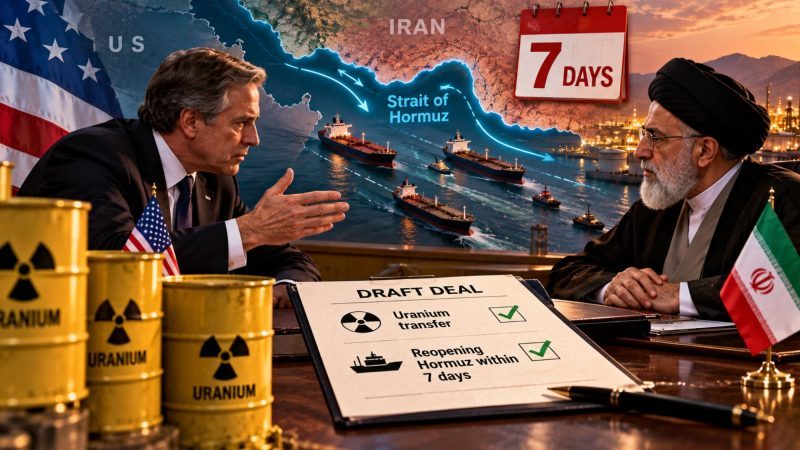 US-Iran Draft Deal Proposes Uranium Transfer and Reopening Strait of Hormuz Within 7 Days