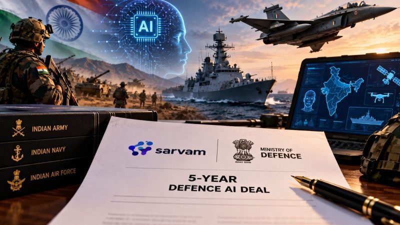 Sarvam Signs 5-Year Defence AI Deal Covering India’s Army, Navy and Air Force