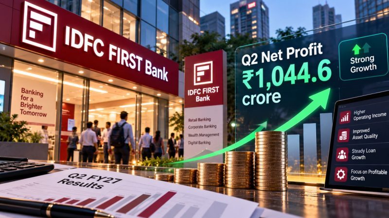 IDFC FIRST Bank Q2 FY27 Net Profit Jumps 196.5% to ₹1,044.6 Crore