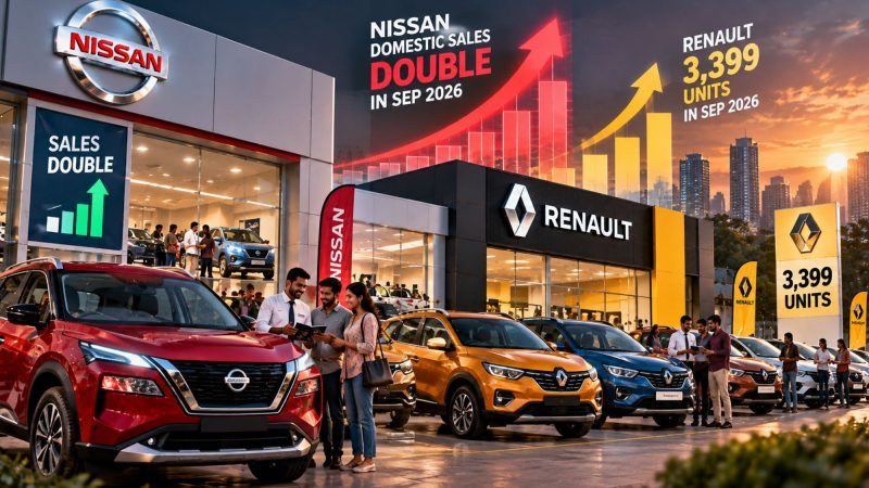 Nissan Domestic Sales 2x in September 2026; Renault Posts 3,399 Units