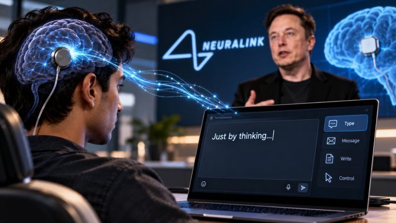 Neuralink Highlights Telepathy Brain Interface as Elon Musk Predicts Thought-Based Communication Beyond Human Typing