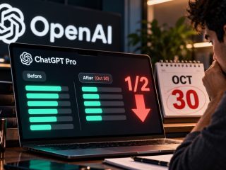 OpenAI Cuts ChatGPT Pro Usage Limits in Half Starting October 30