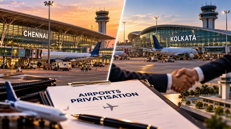 Chennai, Kolkata Airports May Be Handed to Private Operators Under PPP Model