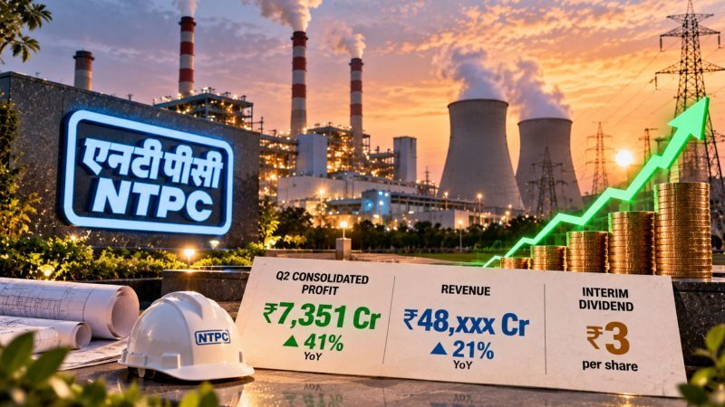 NTPC Q2 FY27 Results: Profit Jumps 41% to ₹7,351 Crore, Revenue Rises 21%