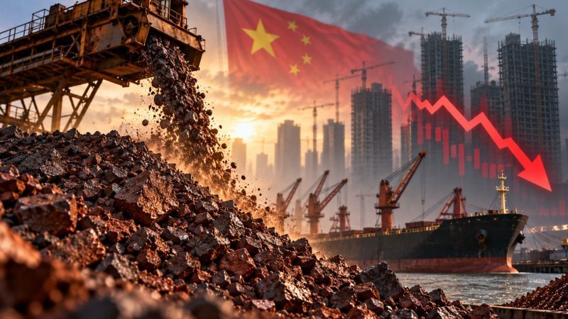 Iron Ore Falls Below $90 as China’s Construction Slowdown Weighs on Demand