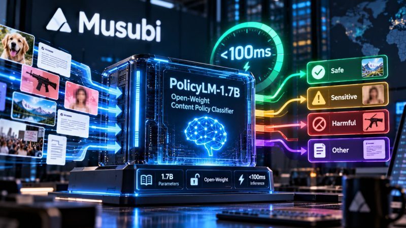 Musubi Release PolicyLM-1.7B, an Open-Weight Content Policy Classifier Under 100ms