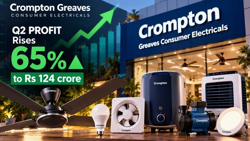 Crompton Greaves Q2 Profit Jumps 65% to ₹124 Crore in FY27