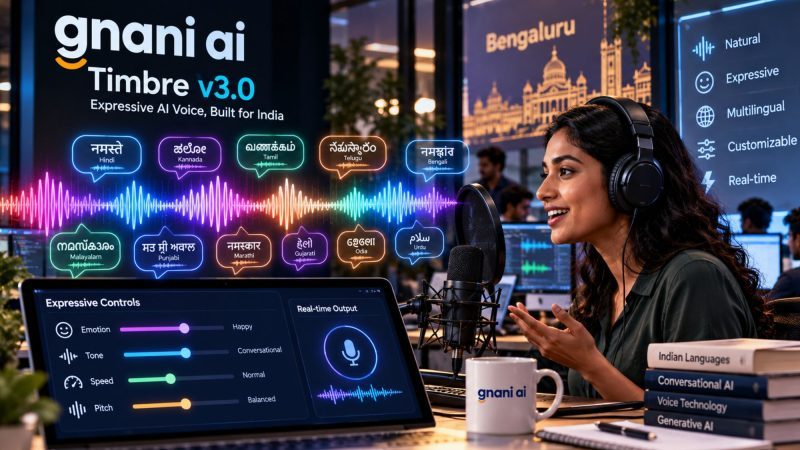 Gnani AI Launch ‘Timbre v3.0’ With Expressive Voice Controls for Indian Languages