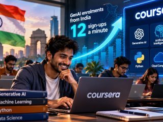 India Leads Coursera GenAI Enrolments With 12 Sign-Ups a Minute as AI Skills Demand Surges