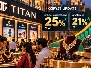 Titan Q2 FY27 Consumer Businesses Grow 25%, Jewellery Up 21%, Watches 30%