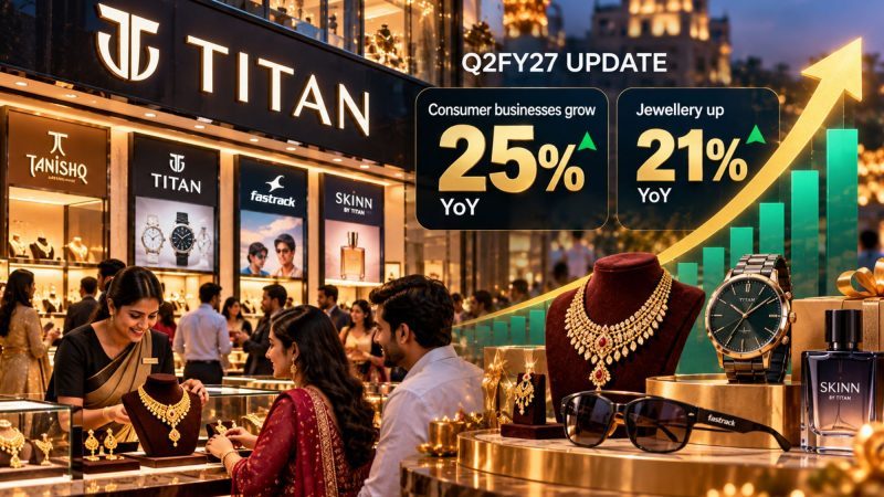Titan Q2 FY27 Consumer Businesses Grow 25%, Jewellery Up 21%, Watches 30%