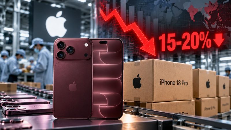 Apple Cuts iPhone 18 Pro Production Orders by 15-20%
