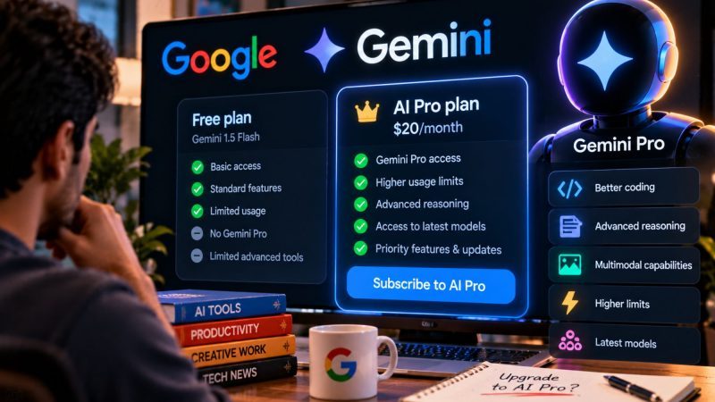 Google Moves Gemini Pro Access to Its $20 AI Pro Plan