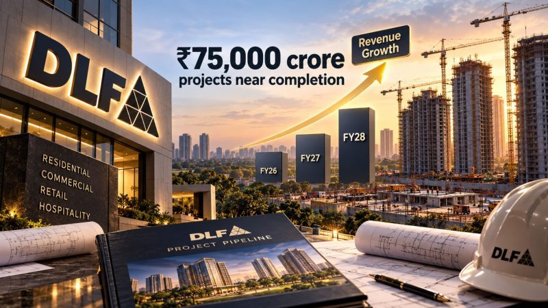 DLF Eyes Revenue Growth From FY28 as ₹75,000 Crore Projects Near Completion