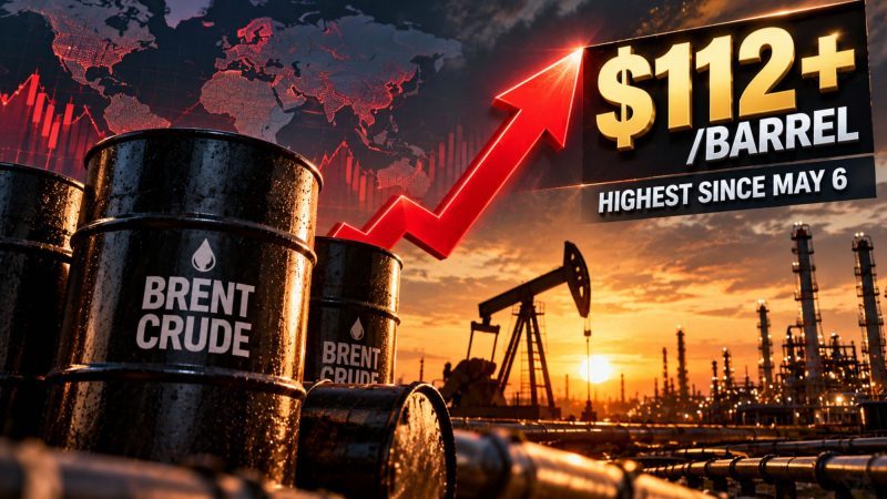 Brent Crude Hits $110 as Middle East Supply Fears Drive Oil Higher