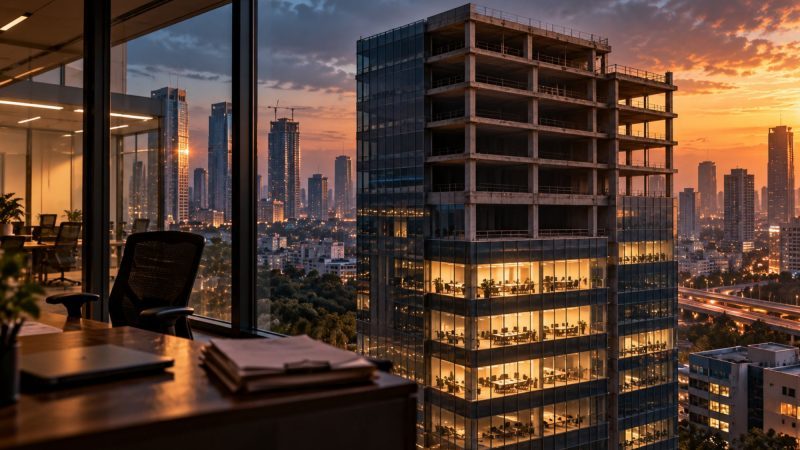 India’s Net Office Leasing Falls 20% in January–September 2026